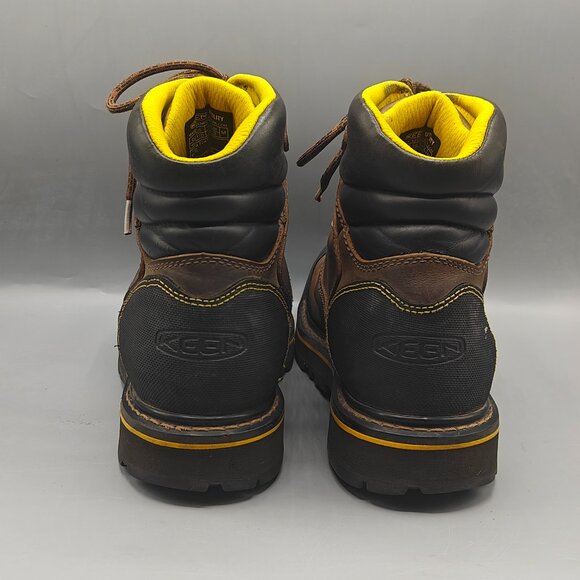 Keen ASTM F2413-18 MEN SZ US 11 M Waterproof Leather Hiking Steel toes boots main image 13